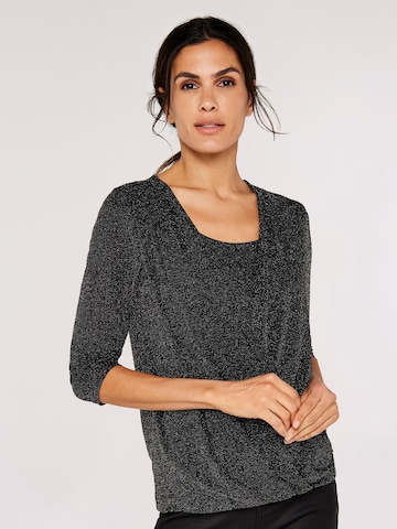 Apricot Bluse in Schwarz: predná strana