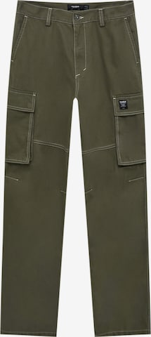 Pull&Bear Cargo Pants in Green: front