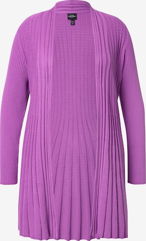 Ulla Popken Strickjacke in Lila: Vorderseite