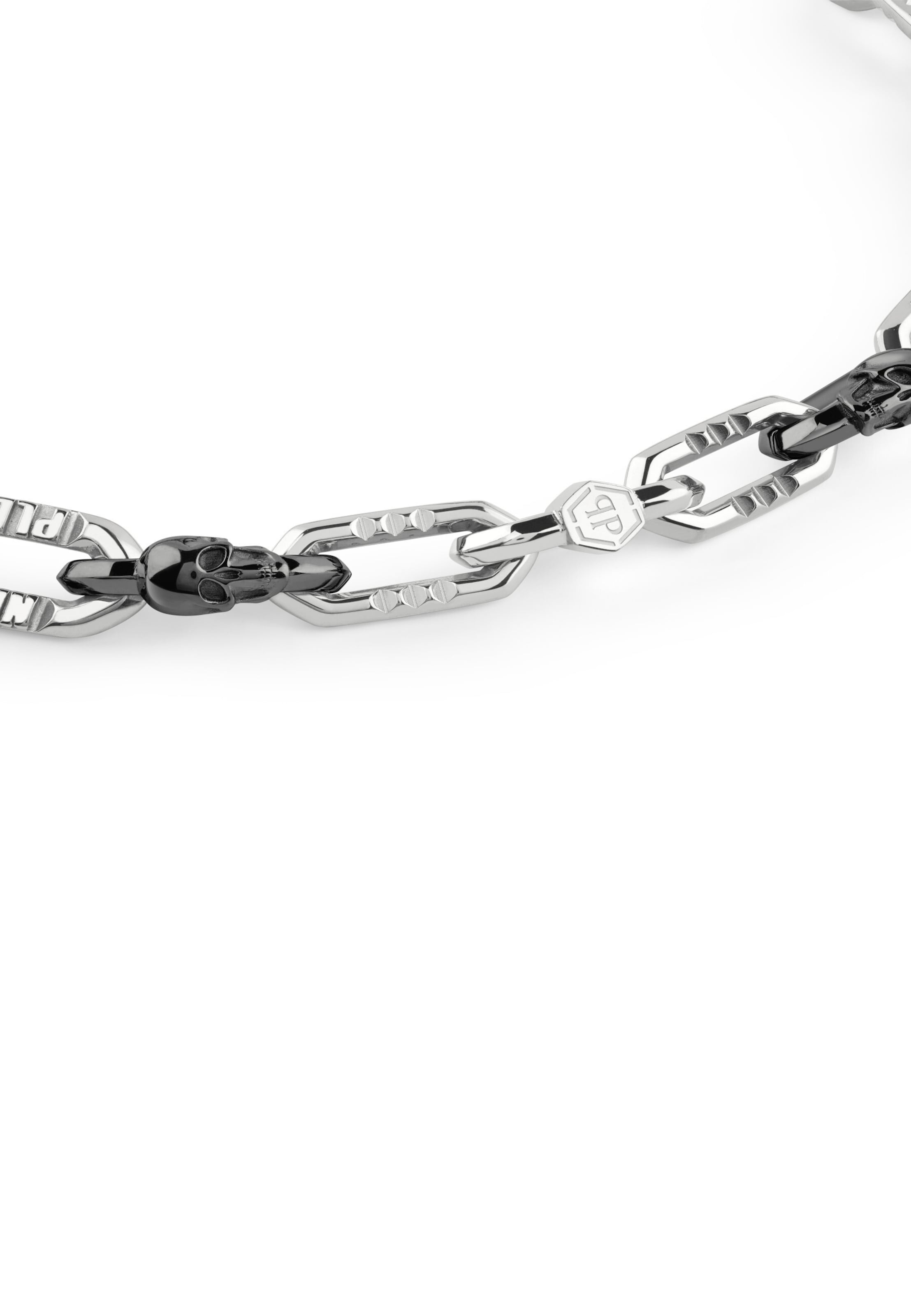 Chaîne 'PLEIN EDGE' Philipp Plein en argent