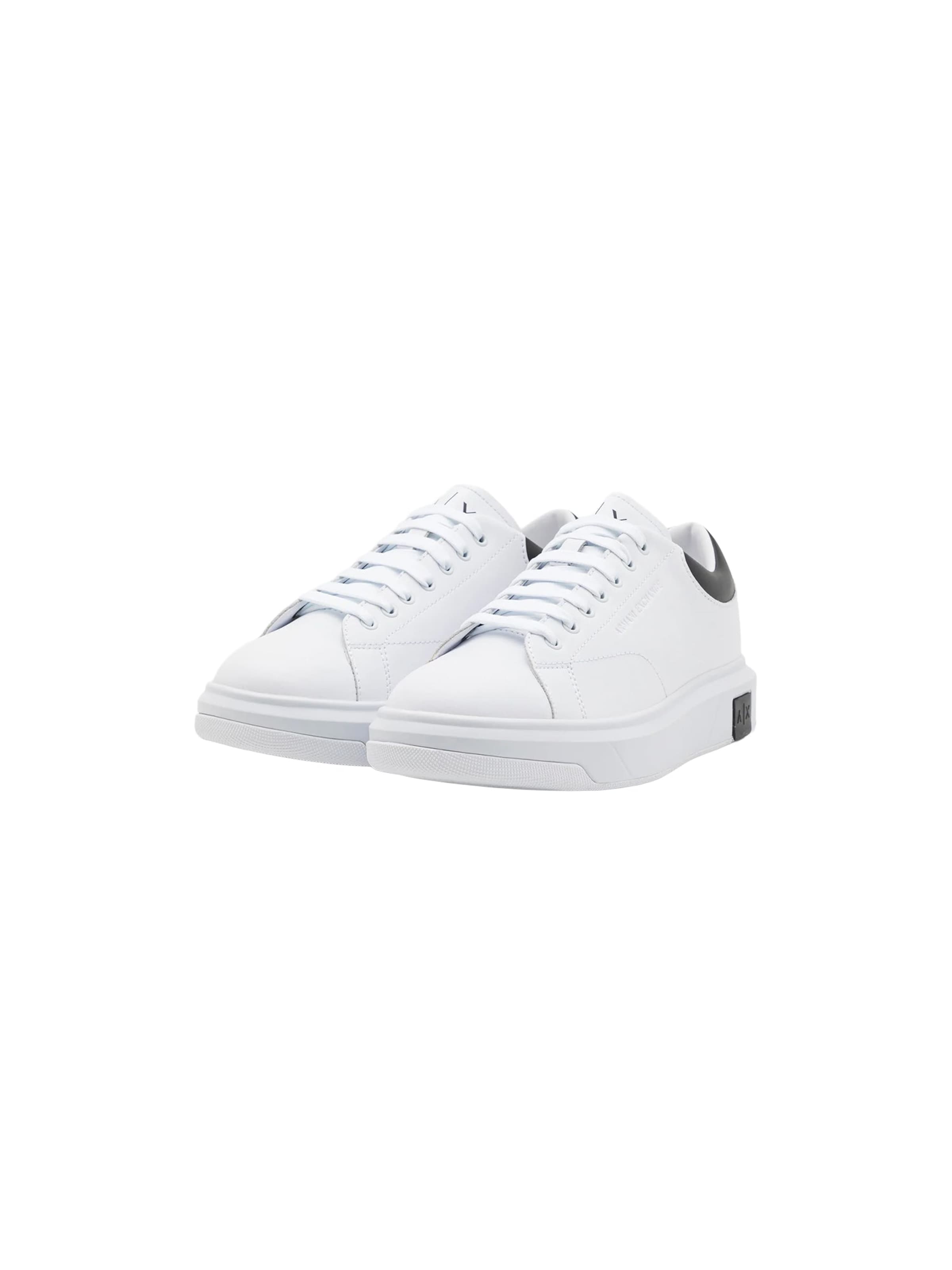 ARMANI EXCHANGE Platform trainers in White