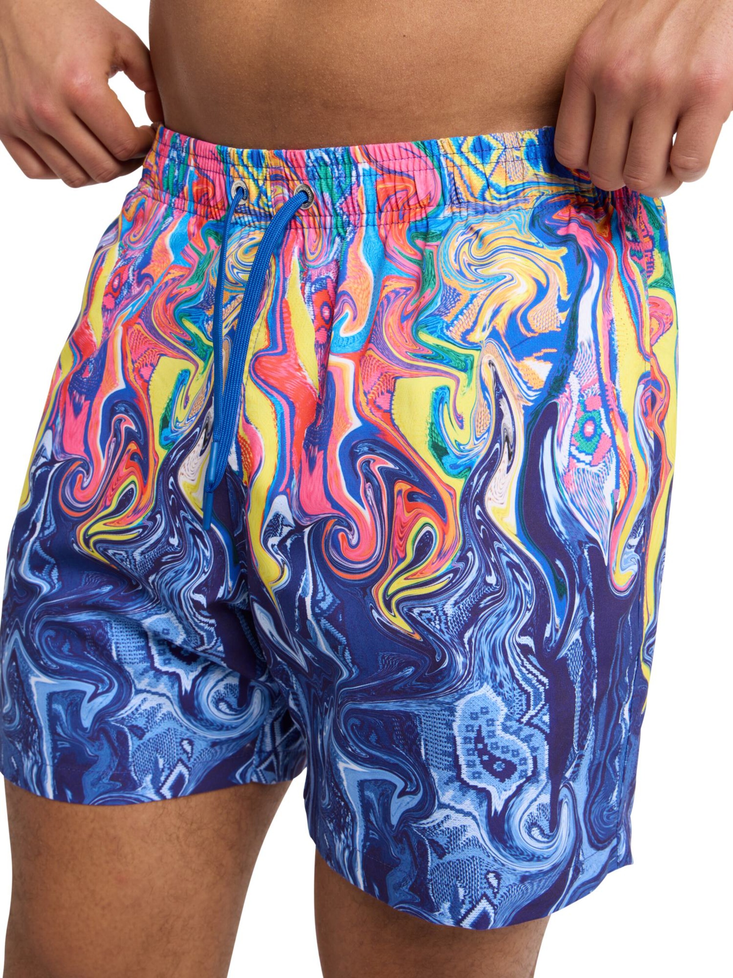 Carlo Colucci Regular Badehose 'Eiberger' in Blau