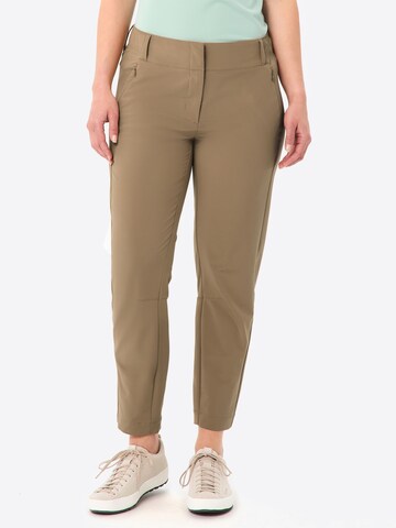 VAUDE Regular Outdoor trousers 'Skomer III' in Green: front