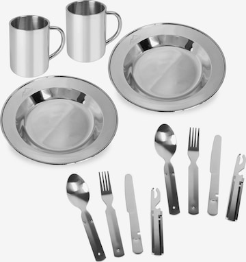 normani Tableware Set in Silver: front