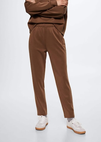 MANGO Tapered Hose 'Neo' in Braun: predná strana