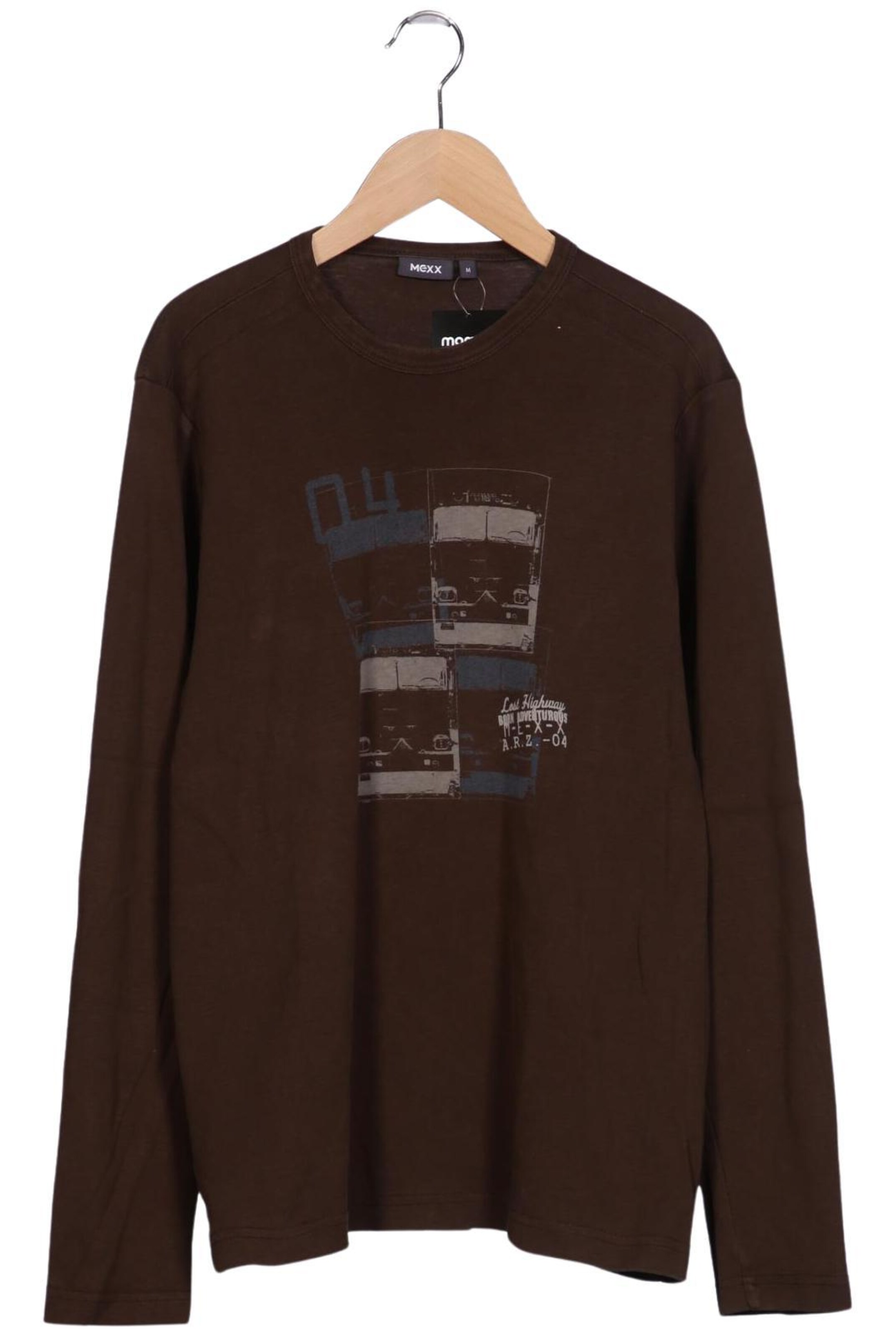 MEXX Langarmshirt M in Braun: Vorderseite