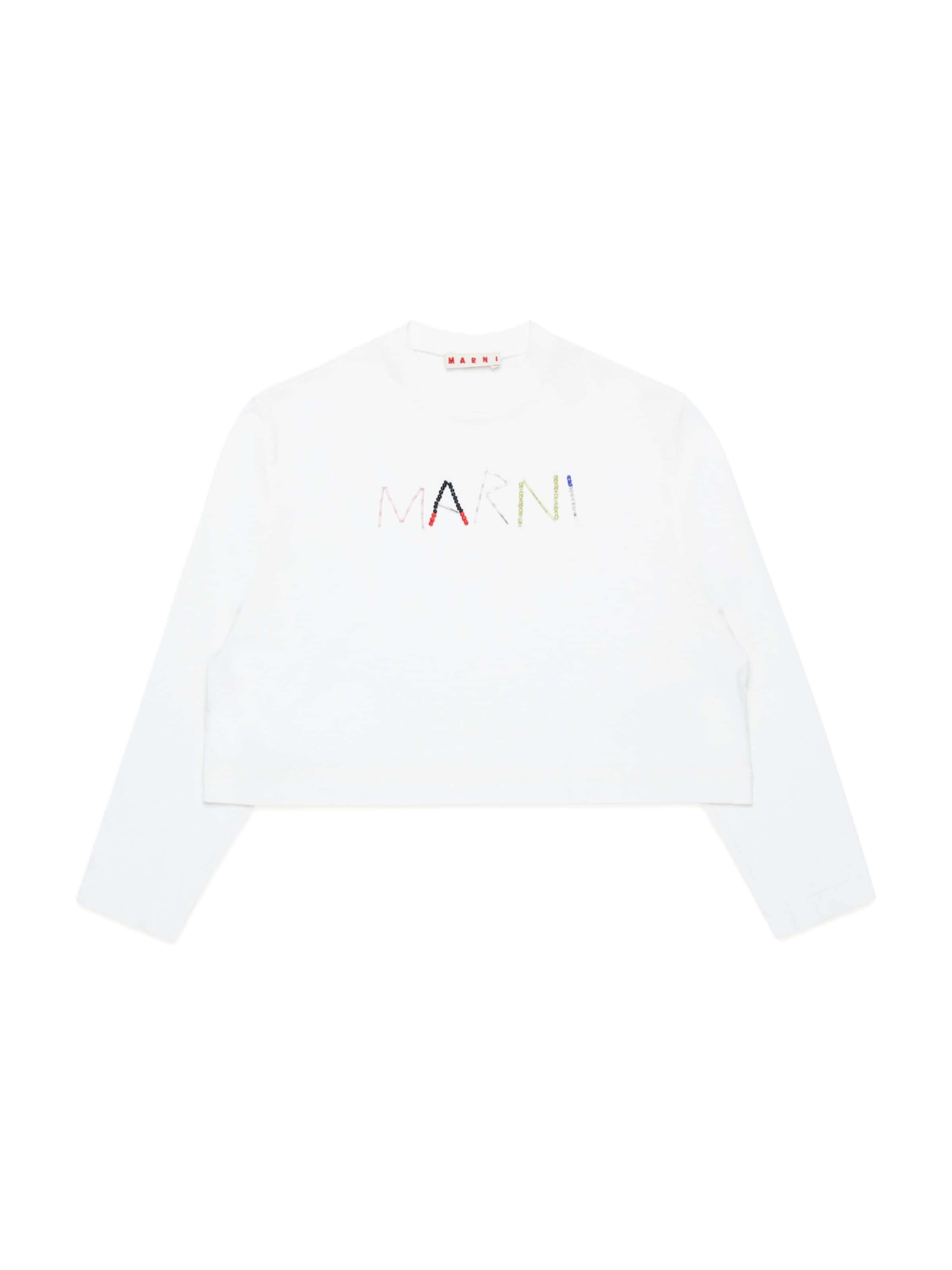 T-Shirt Marni en blanc : devant