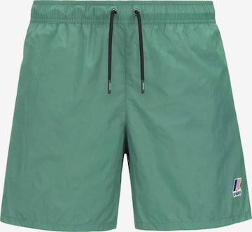 K-Way Szorty kąpielowe 'K-WAY COSTUME DA BAGNO BOXER Costumi da bagno' w kolorze zielony: przód