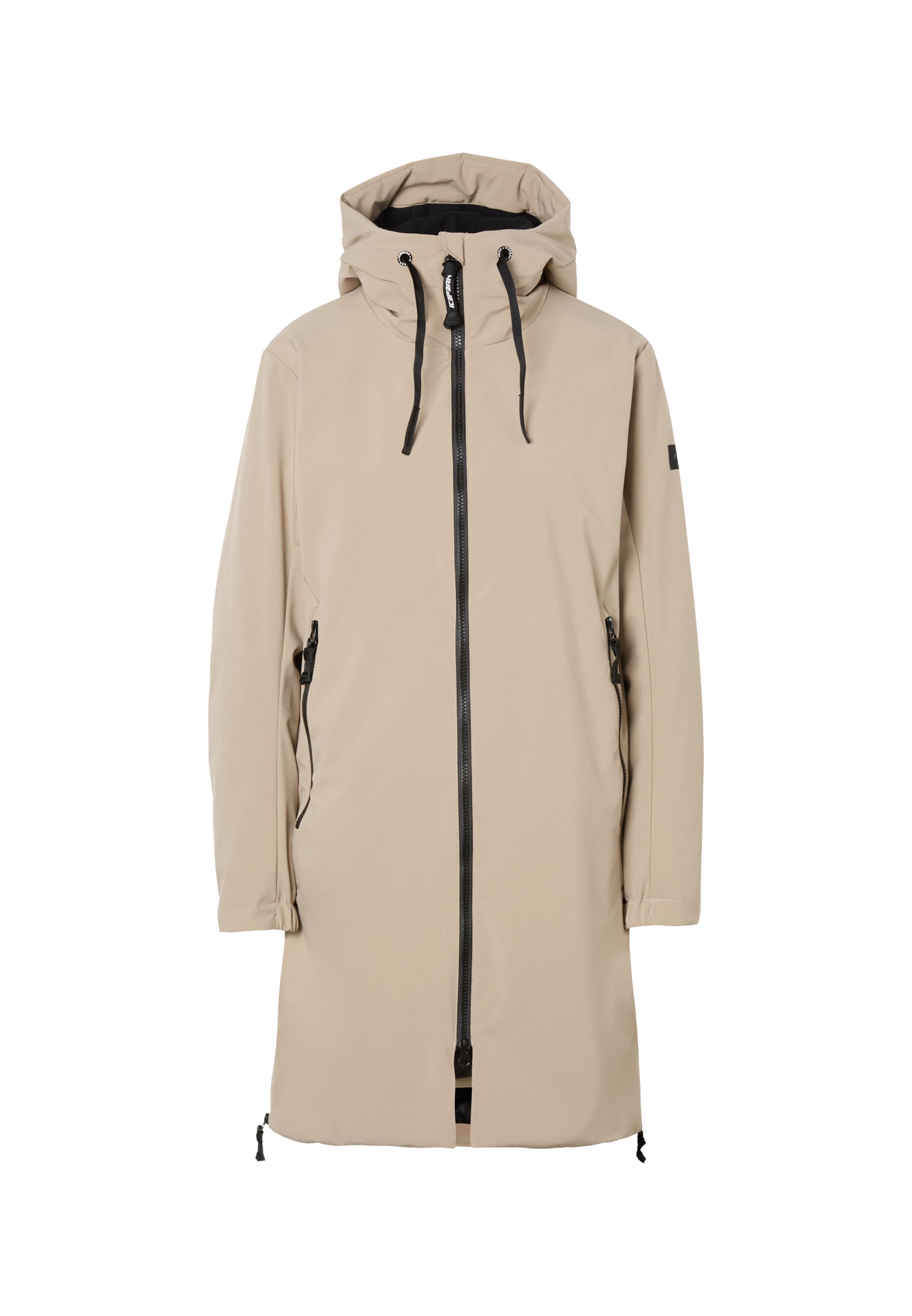 ICEPEAK Övergångsjacka 'ALDEN' i beige: framsida