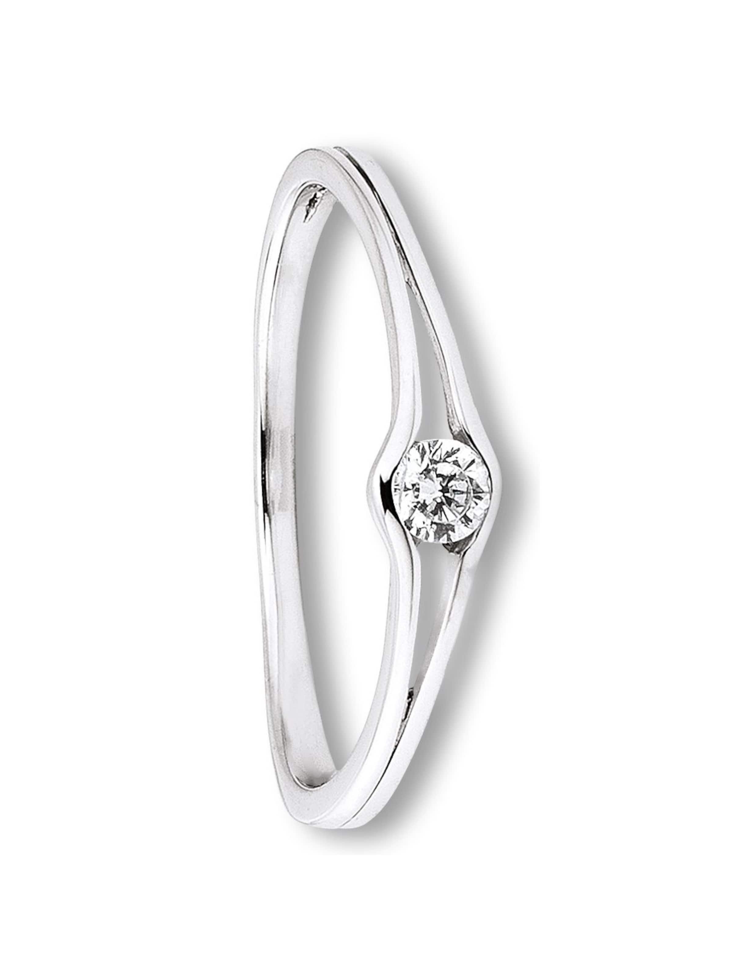 ONE ELEMENT Ring in Silber: Vorderseite