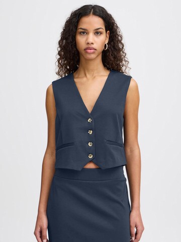 ICHI Anzugweste 'IHKate' in Blau: Vorderseite