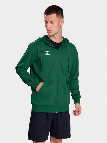 Hummel Sportsweatvest 'Go 2.0' in Groen: voorkant