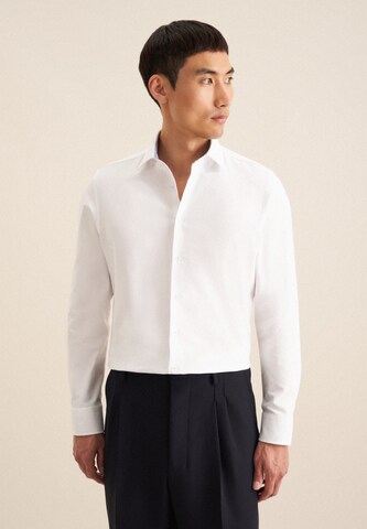 SEIDENSTICKER Slim fit Business shirt in White: front