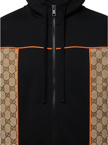 Gucci Sweat jacket 'Gucci Herrenjacke mit Reißverschluss schwarz' in Black