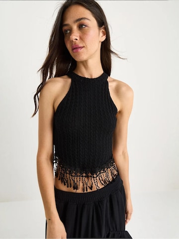 Top in maglia di Bianco Lucci in nero