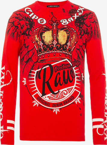 CIPO & BAXX Sweatshirt in Rot: predná strana