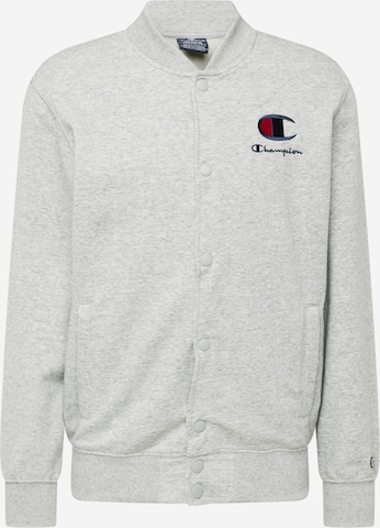 Champion Authentic Athletic Apparel Zip-Up Hoodie in Grey: front