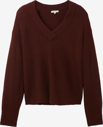 TOM TAILOR Sweater in Brown: front