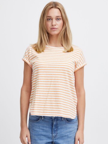 ICHI T-Shirt ' Yulietta ' in Orange: Vorderseite