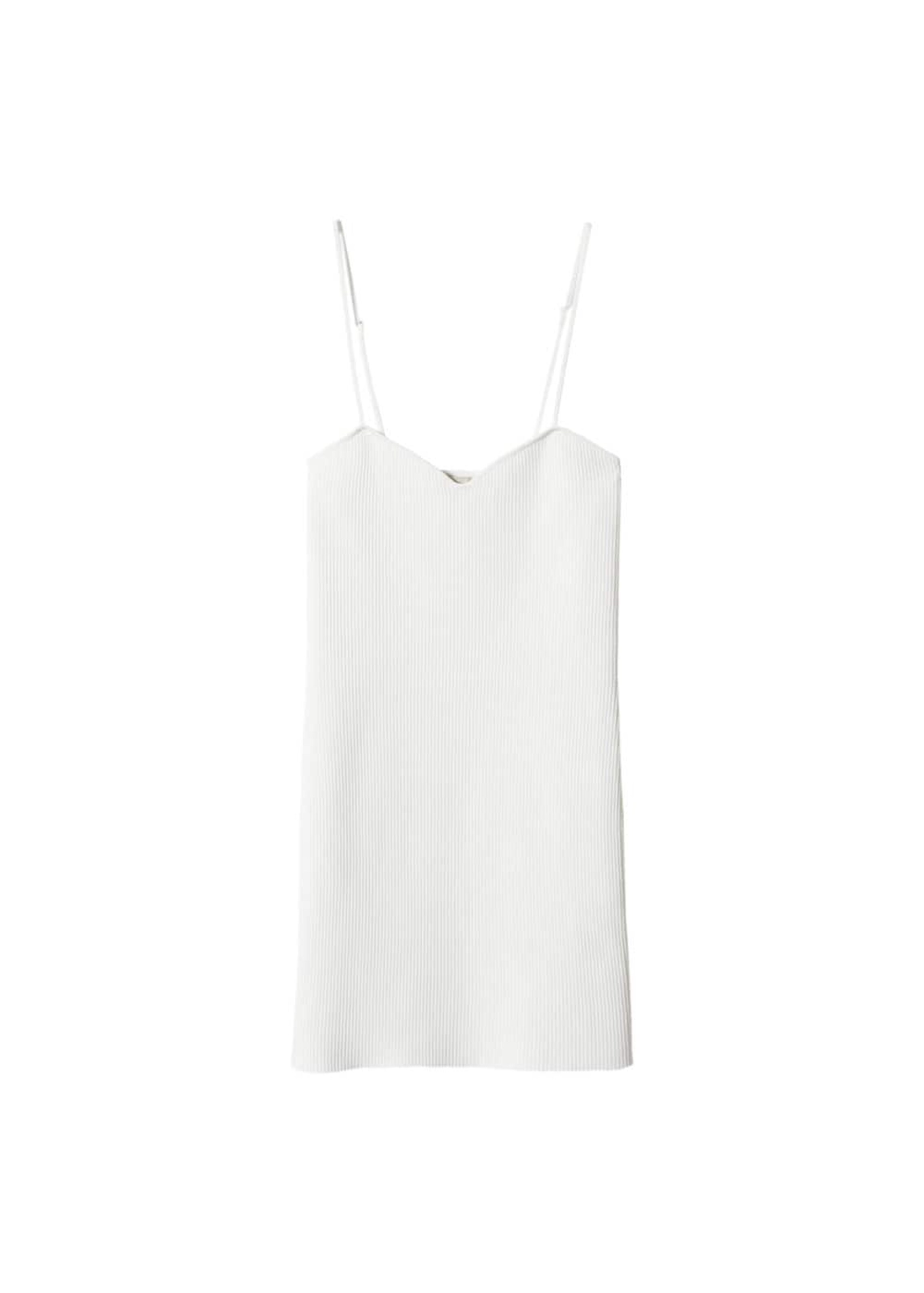 Rochie 'Laurel' de la MANGO pe bej: față