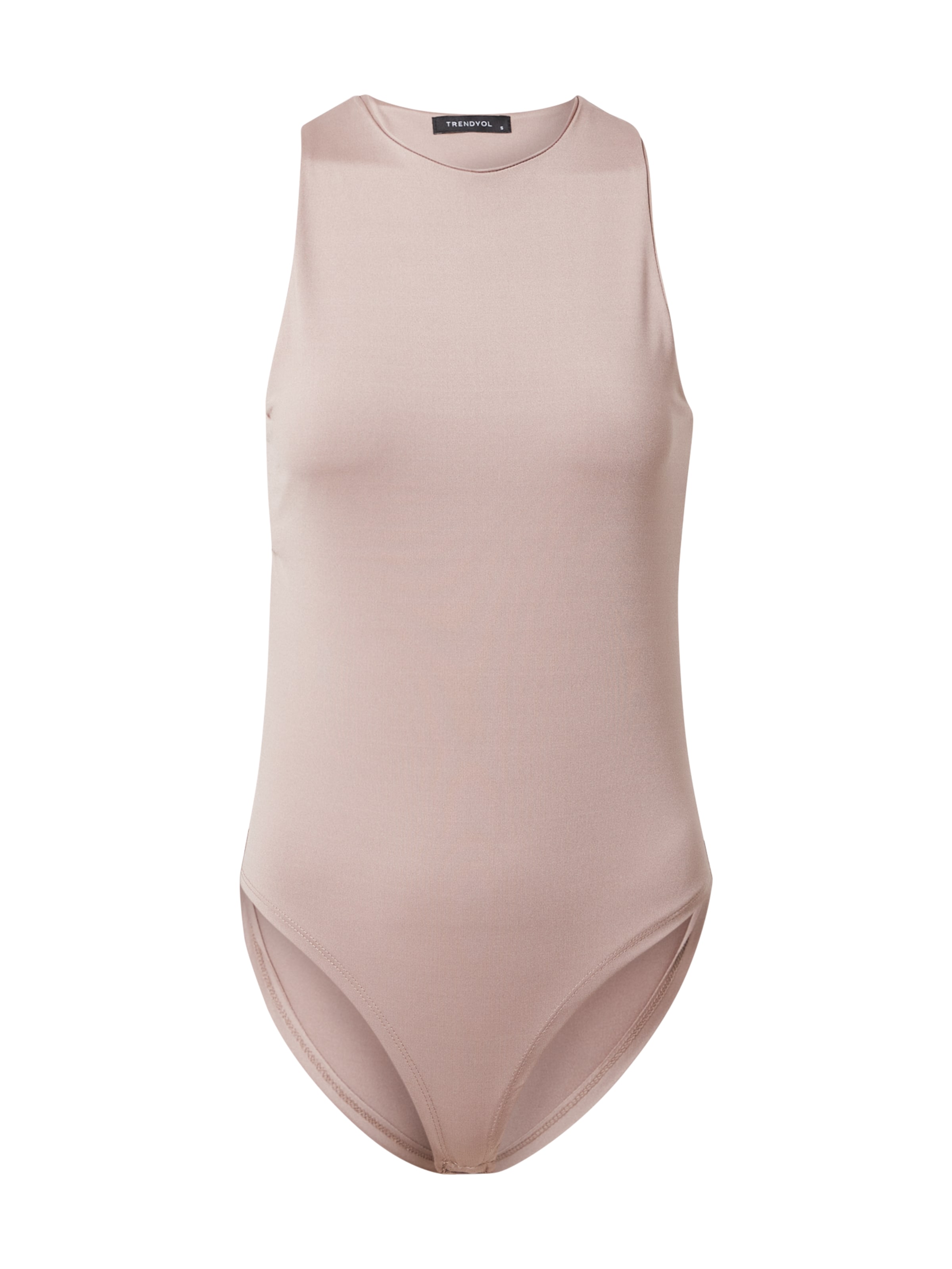 Trendyol - Body camiseta en marrón: frente