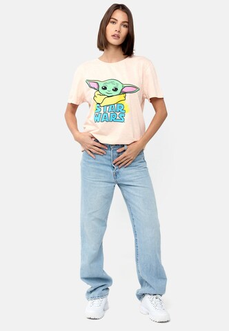 Recovered T-Shirt 'Star Wars The Mandalorian Child' in Beige