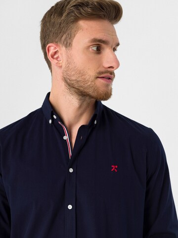 Coupe regular Chemise Jacey Quinn en bleu