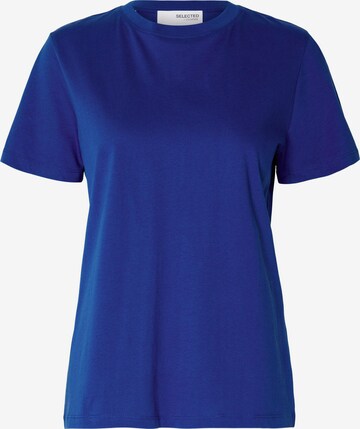 SELECTED FEMME T-Shirt 'SLFMY ESSENTIAL' in Blau: predná strana