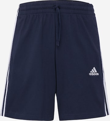 ADIDAS SPORTSWEAR Normalny krój Spodnie sportowe 'Essentials 3-Stripes' w kolorze niebieski: przód
