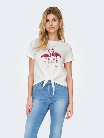 ONLY Tričko 'ONLDORA' - Biela: predná strana