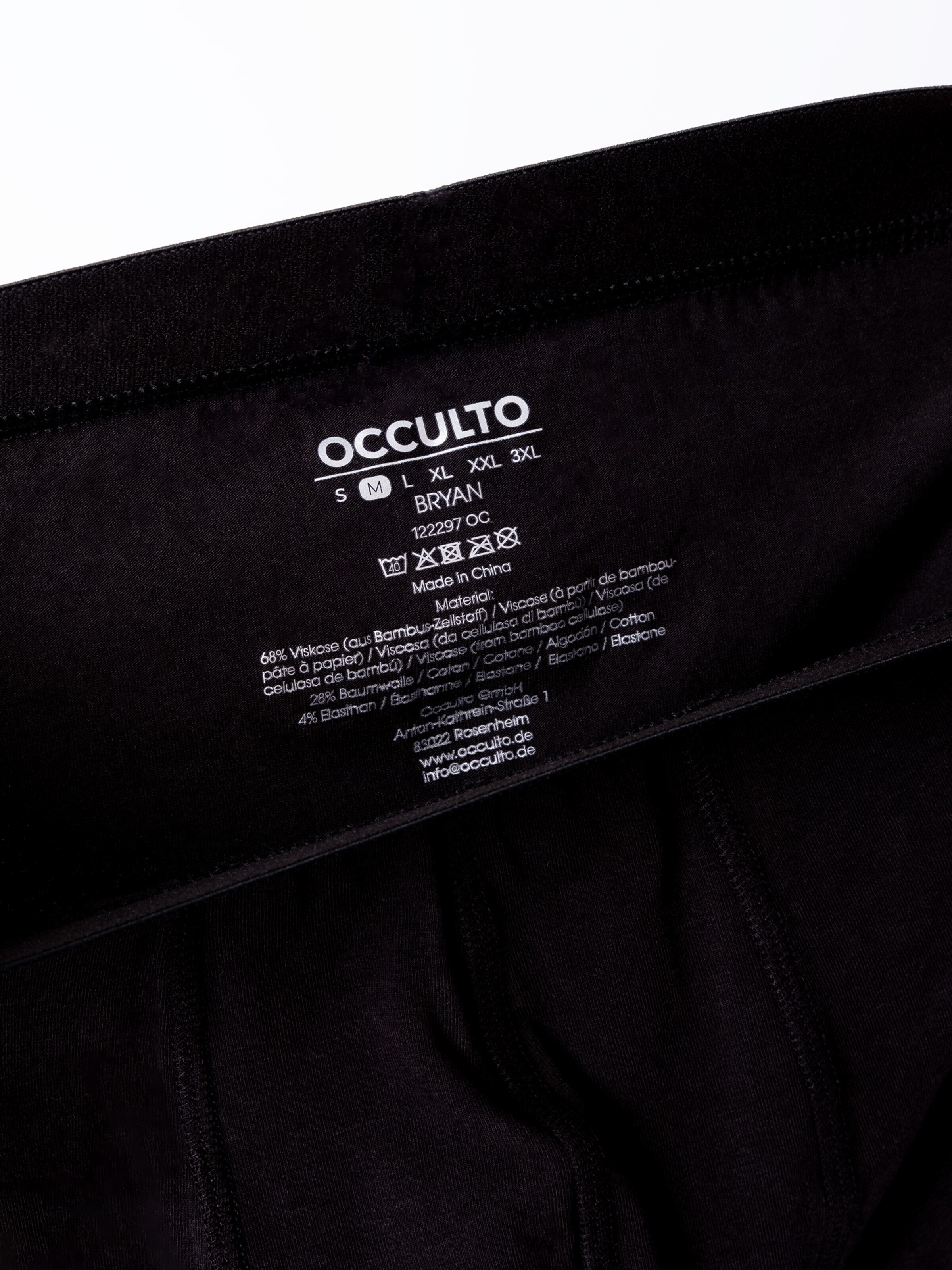 Occulto Boxershorts 'Bryan'‌ in Schwarz
