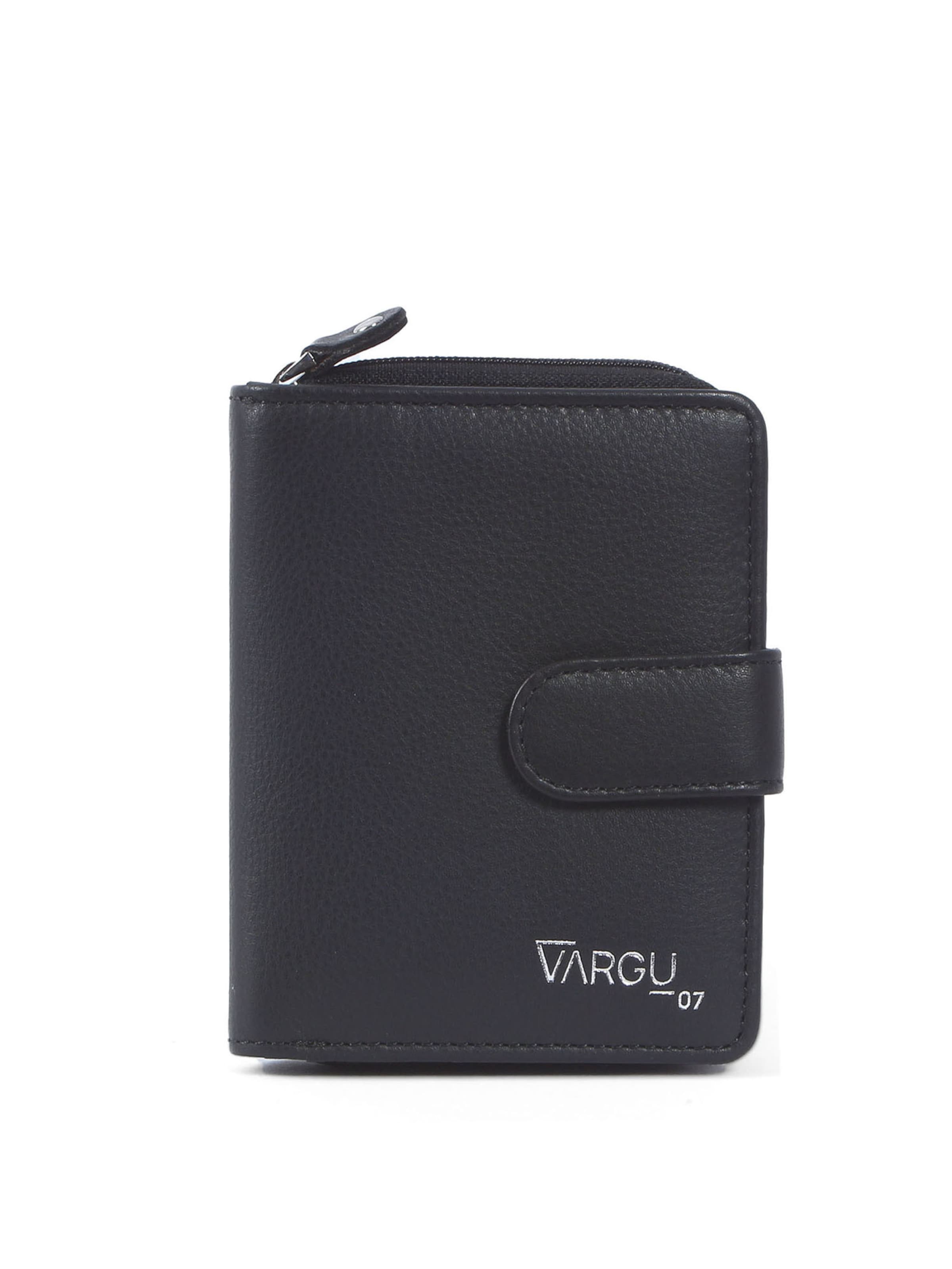 VARGU Portemonnaie 'VINEM 1-A' in Schwarz: Vorderseite