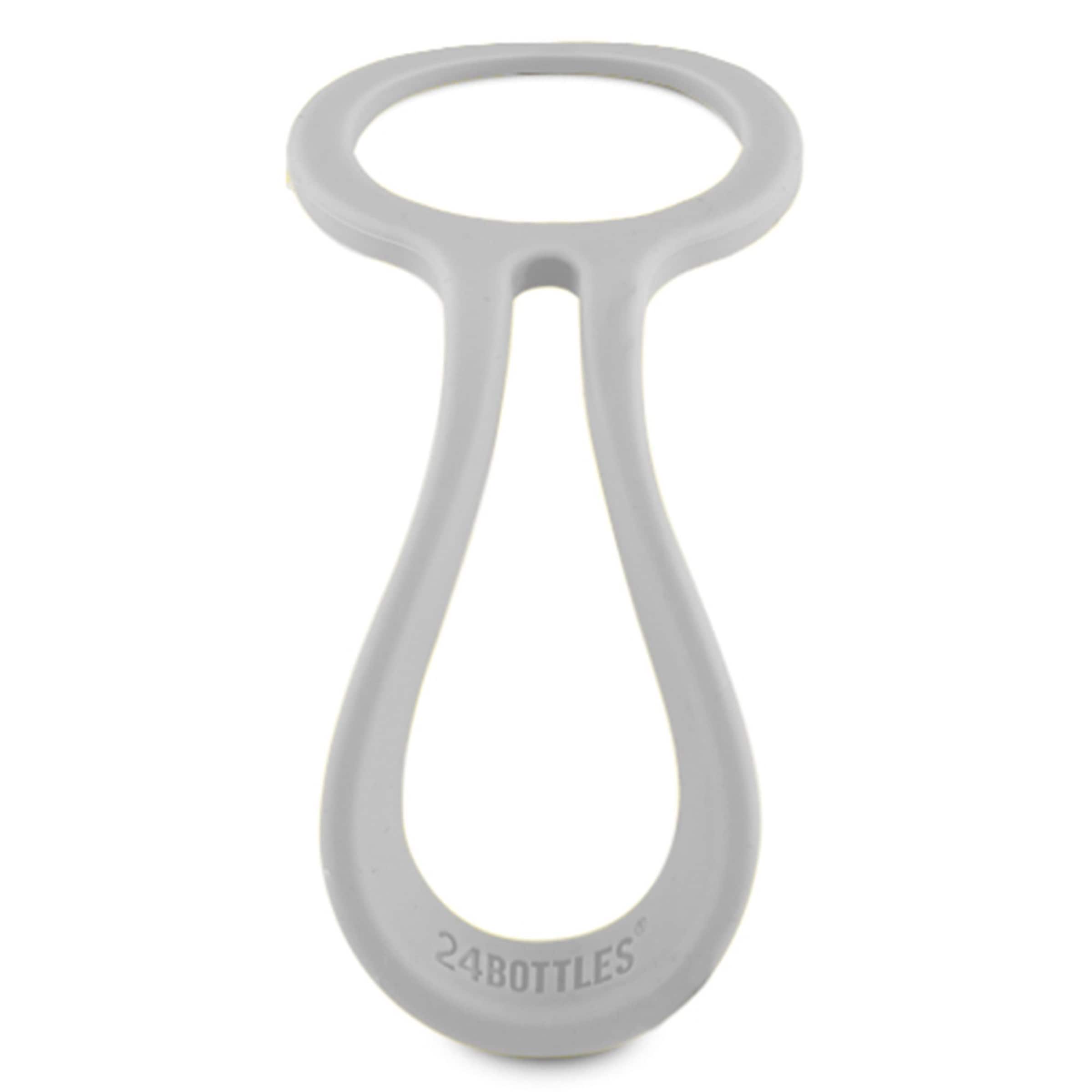 24Bottles Trinkflaschenhalterung 'Tie' in Grau: Vorderseite