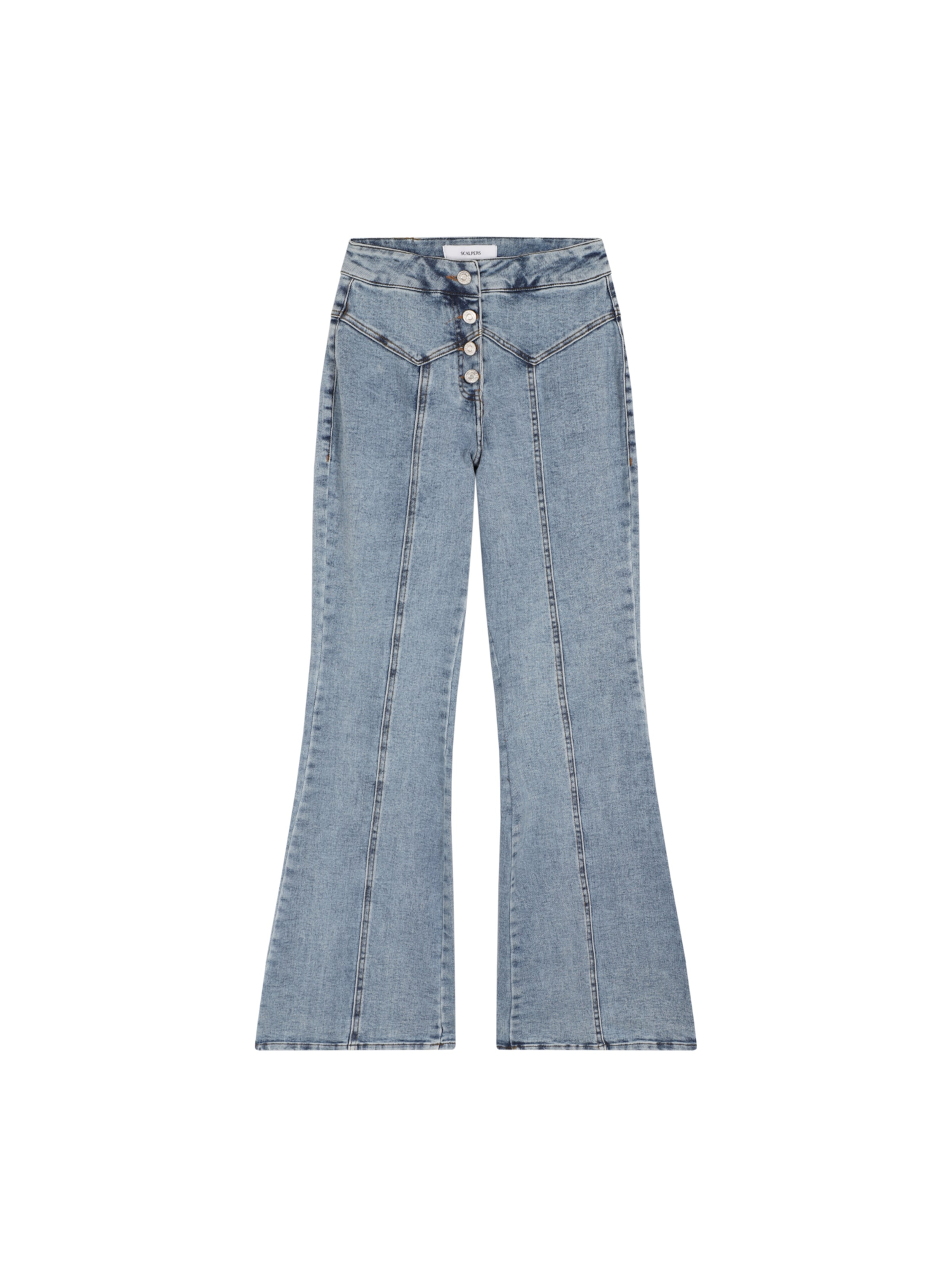 Scalpers Flared Sccandy Pant ' ' in Blau: Vorderseite