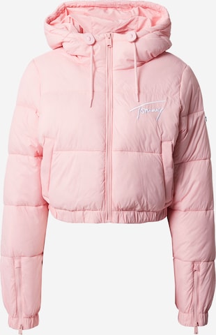 Tommy Jeans Přechodná bunda – pink: přední strana