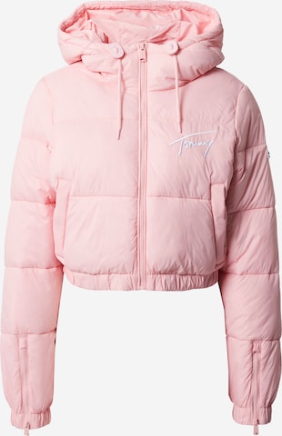 Tommy Jeans Tussenjas in Roze: voorkant