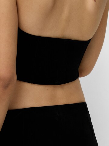 Bershka Top in Schwarz