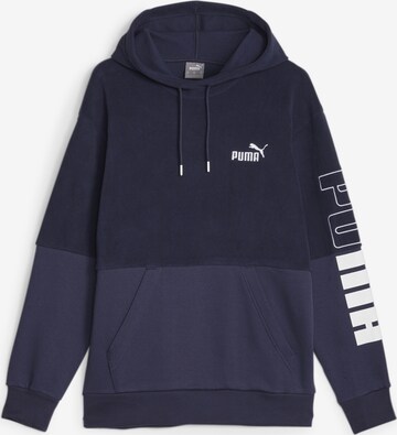 PUMA Athletic Sweatshirt in Blue: front