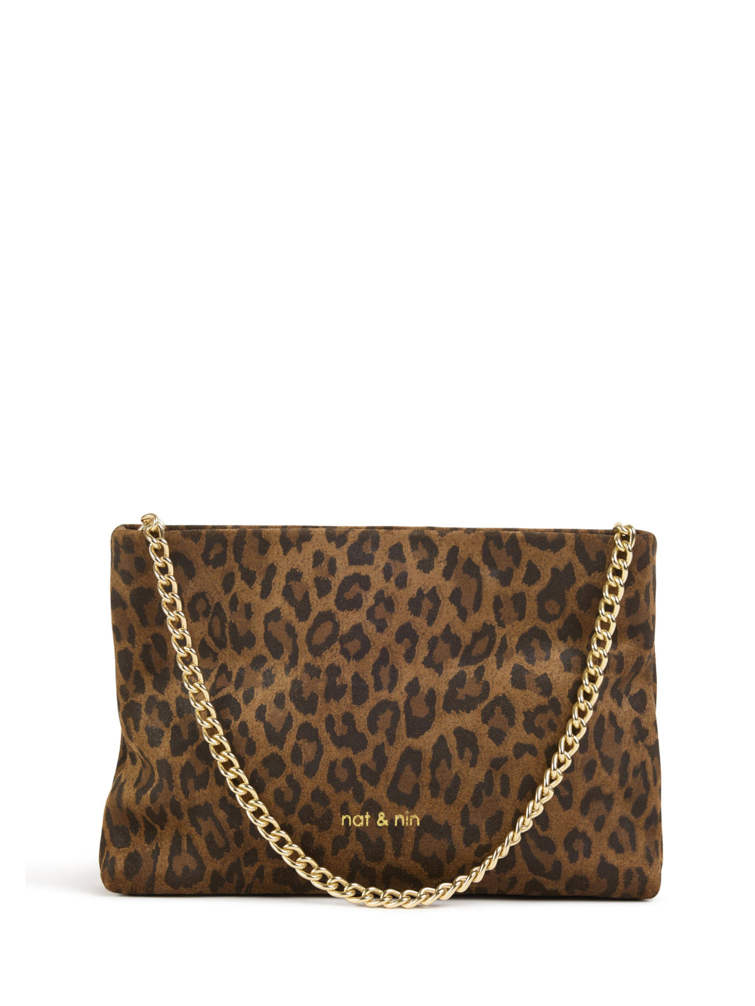 Nat&Nin Pisemska torbica ' MOLLY ' | rjava barva: sprednja stran