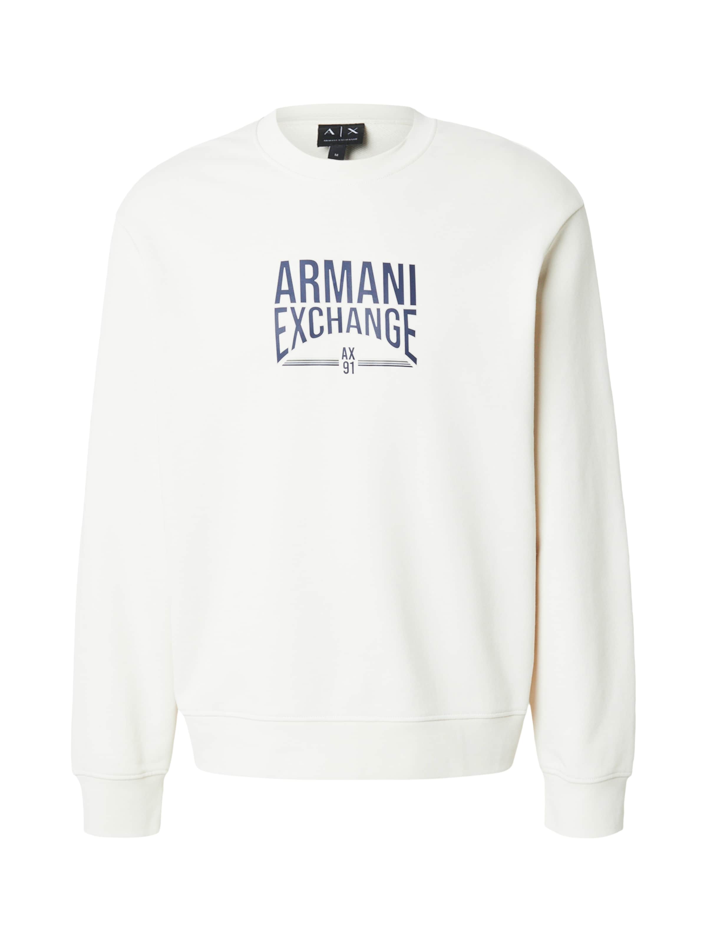ARMANI EXCHANGE Sweatshirt in Beige: front
