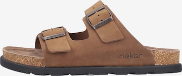 Rieker Mules 'Lifestyle' in Brown: front