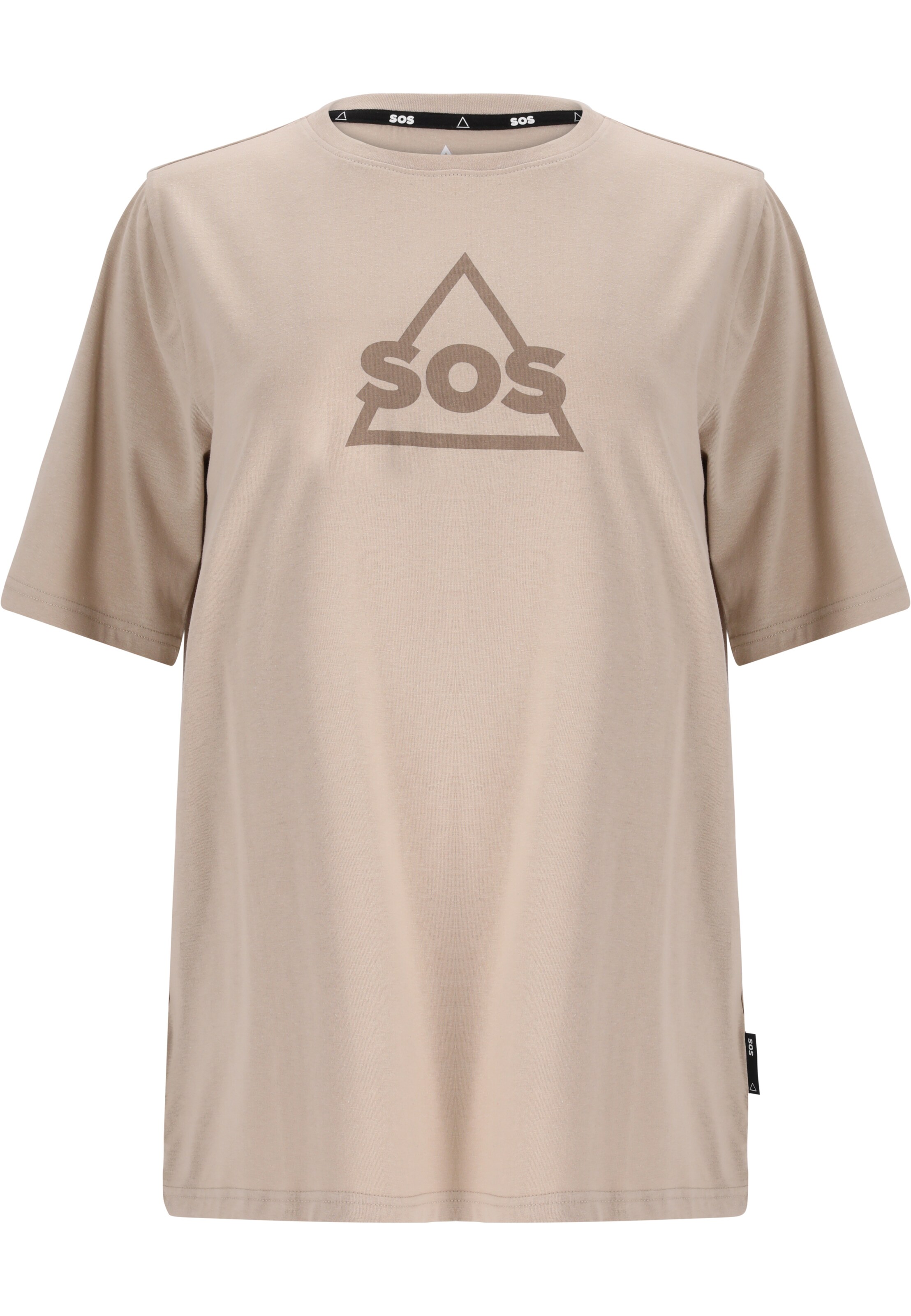 SOS Performance shirt in Beige: front