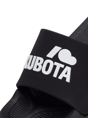 Claquettes / Tongs 'Kubota Women's Slip-On Mint Basic Plain Pool Slides' Kubota en noir