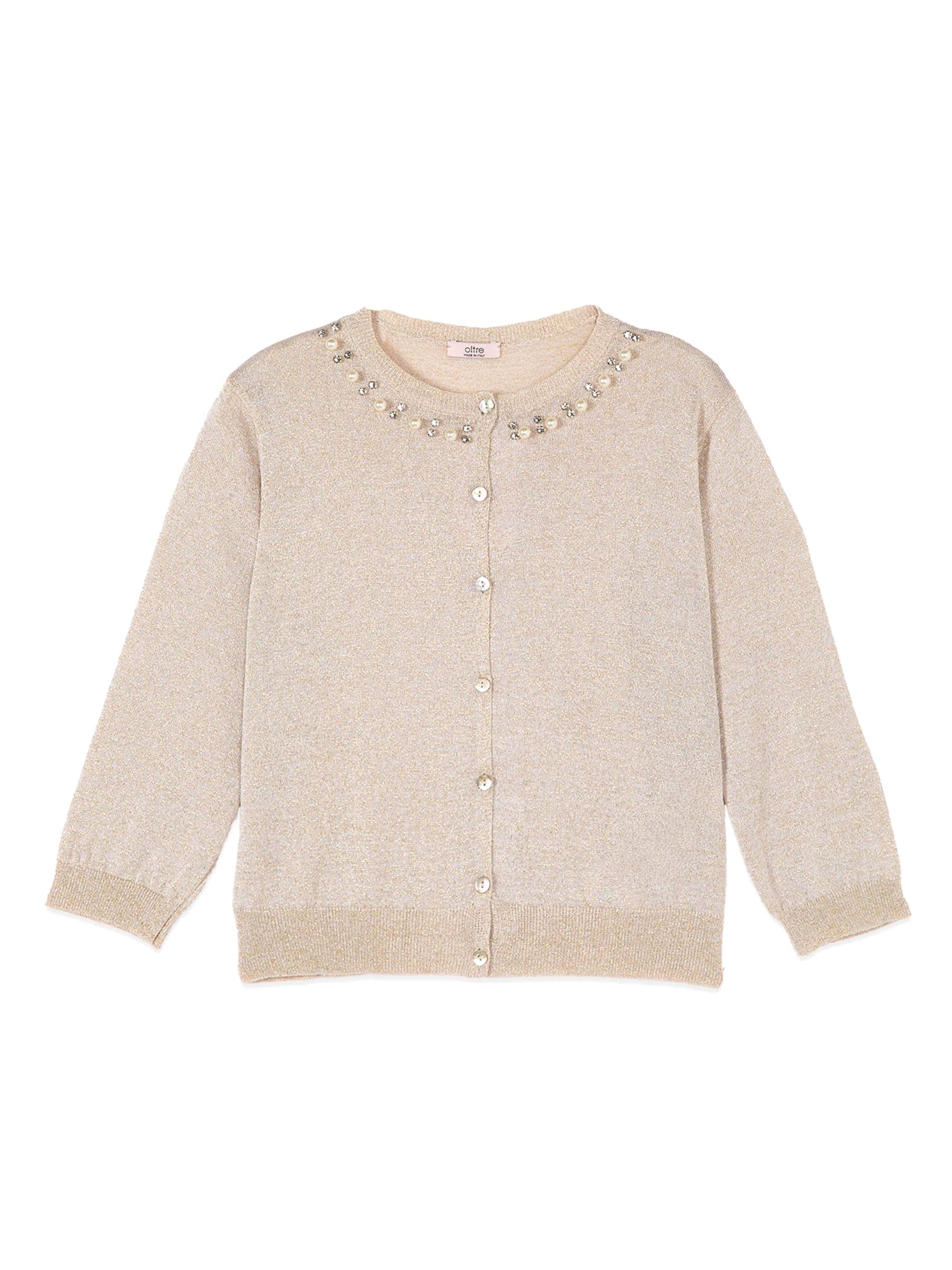 Cardigan oltre en or : devant