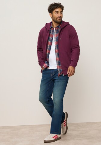Man's World Zip-Up Hoodie in Red