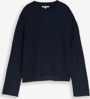 Pull-over TOM TAILOR DENIM en bleu : devant