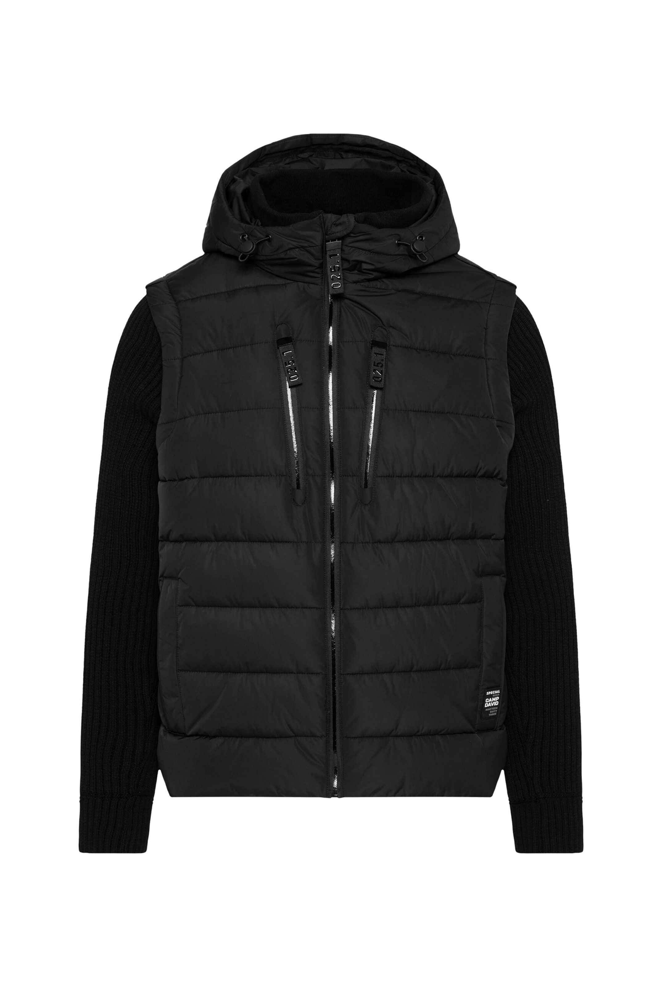 Giacca di mezza stagione di CAMP DAVID in nero: frontale