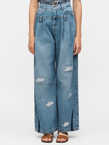 Munthe - Pierna ancha Vaquero 'NEZZASIN' en azul: frente
