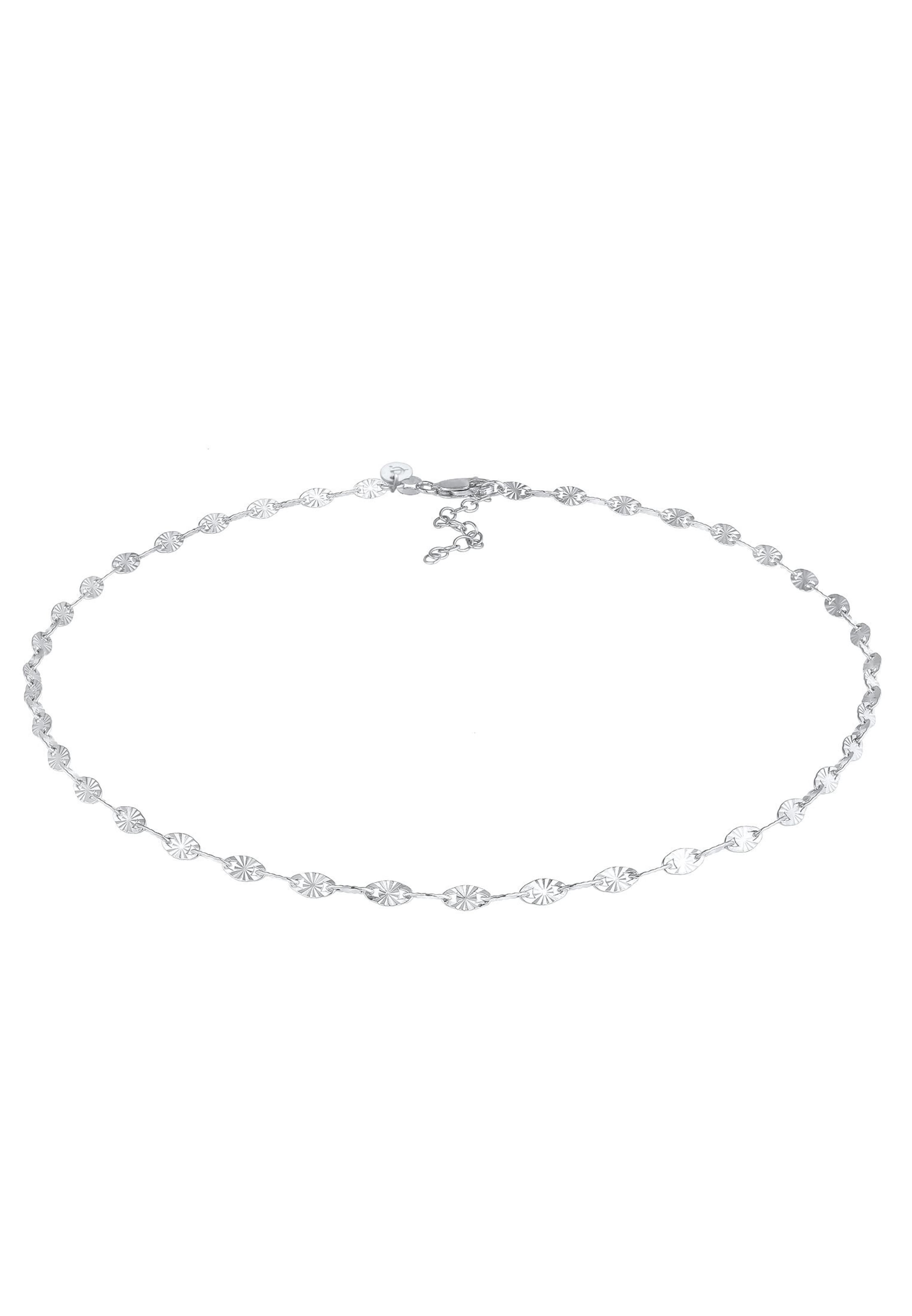 ELLI PREMIUM Necklace 'Valentino' in Silver: front