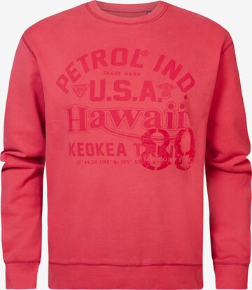 Petrol Industries Sweatshirt 'Journey' in Red: front